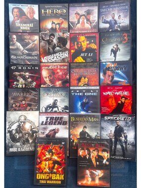 22 Martial Arts DVD Lot Jet Li Tony Jaa Donnie Yen Jackie Chan Kung Fu